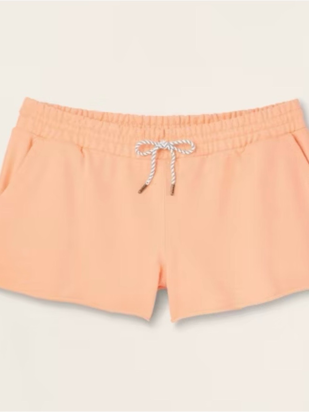 Women's Mid-Rise Pull-On Sweatshorts - Parke x Target Peach Orange